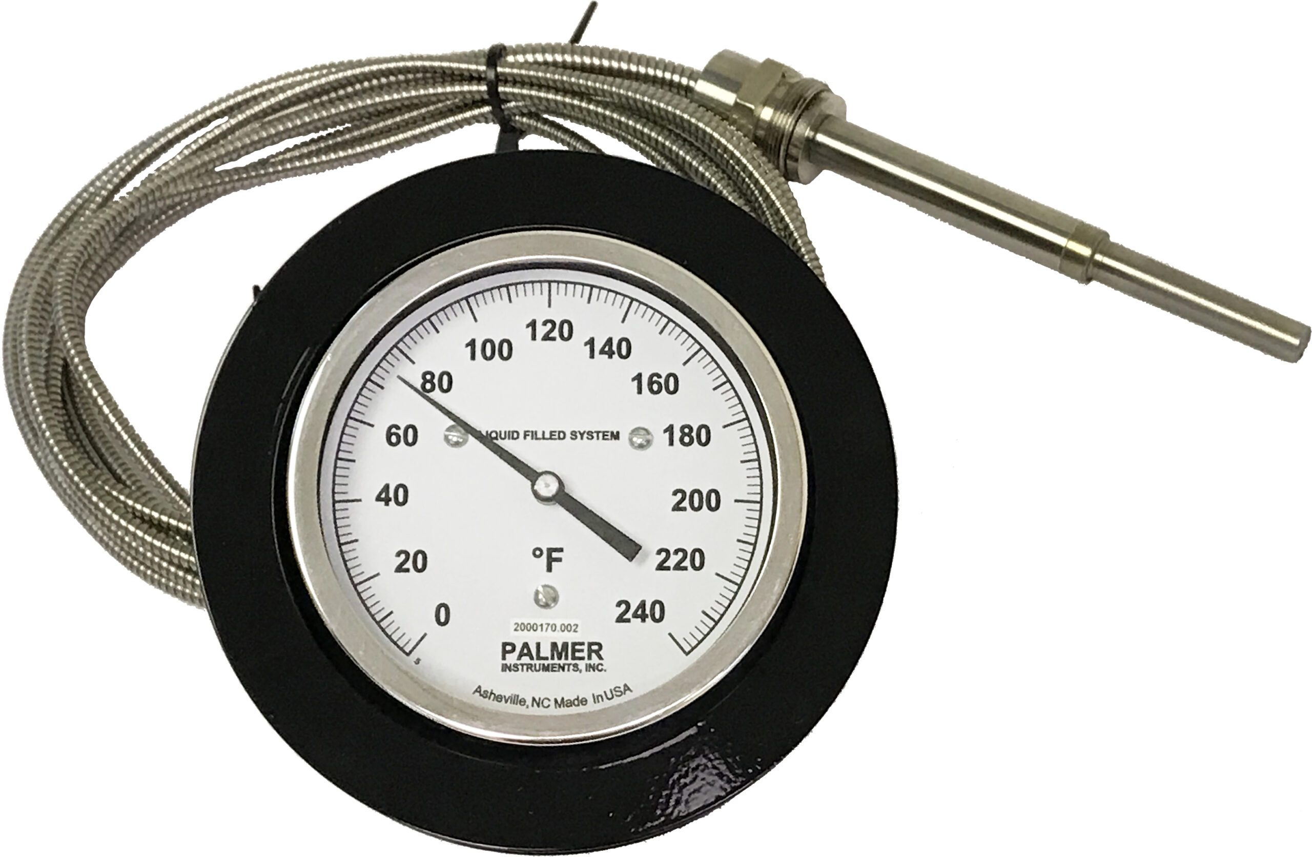 20 to 120°C, 2 Inch Dial Diameter, Dual Magnet Mount Thermometer